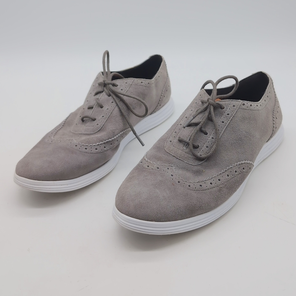 Cole Haan Women's Lunar Grand OS Sz 9 Wingtip Suede Sneakers